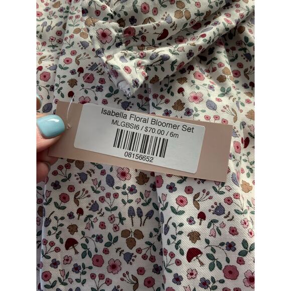 Marco & Lizzy Isabella Fall Baby Girl's Red Bloomer set NWT size 6 mo - Picture 9 of 9